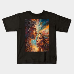 Twin Flames Love Kids T-Shirt